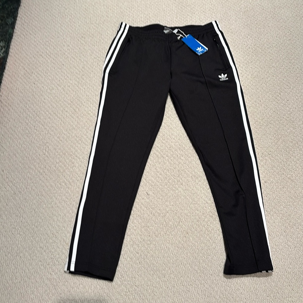 Adidas black track pants